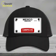 Campeche Mexico Blank Novelty License Plate Hat Mesh / Black