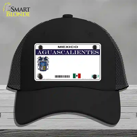 Aguascalientes Mexico Novelty License Plate Hat Mesh / Black