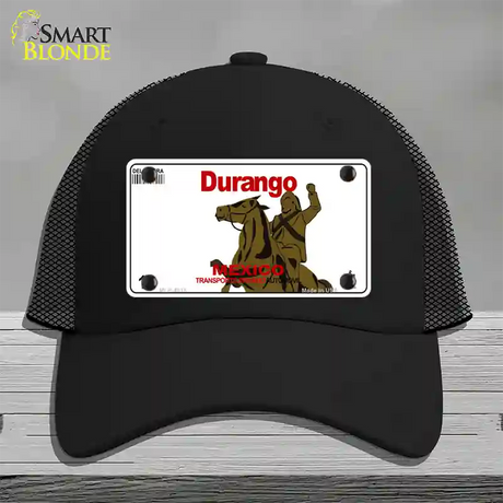 Durango Mexico Novelty License Plate Hat Mesh / Black