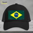 Brazil Flag Novelty License Plate Hat Mesh / Black