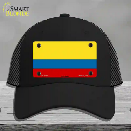 Colombia Flag Novelty License Plate Hat Mesh / Black