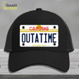 California Outtatime Novelty License Plate Hat Mesh / Black