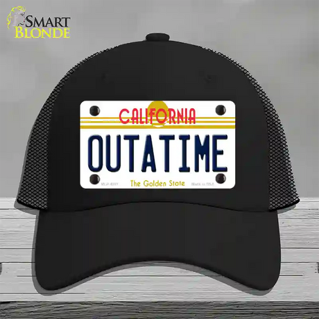 California Outtatime Novelty License Plate Hat Mesh / Black