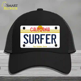 Surfer California Novelty License Plate Hat Mesh / Black