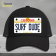 Surf Dude California Novelty License Plate Hat Mesh / Black