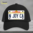 N Joy Ca California Novelty License Plate Hat Mesh / Black