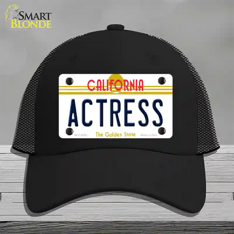 Actress California Novelty License Plate Hat Mesh / Black