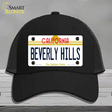 Beverly Hills California Novelty License Plate Hat Mesh / Black