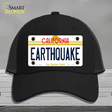 Earthquake California Novelty License Plate Hat Mesh / Black