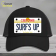 Surfs Up California Novelty License Plate Hat Mesh / Black