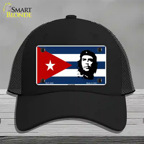 Che Guevara Flag Novelty License Plate Hat Mesh / Black