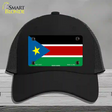 South Sudan Flag Novelty License Plate Hat Mesh / Black