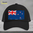 New Zealand Flag Novelty License Plate Hat Mesh / Black