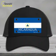 Nicaragua Flag Novelty License Plate Hat Mesh / Black