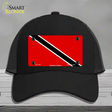 Trinidad Tobago Flag Novelty License Plate Hat Mesh / Black