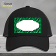 Green Light Green Scallop Large Chevron Novelty License Plate Hat Mesh / Black