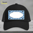 Light Blue Lighter Blue Scallop Large Chevron Novelty License Plate Hat Mesh / Black