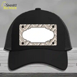 Tan Light Tan Scallop Large Chevron Novelty License Plate Hat Mesh / Black