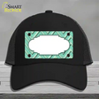 Mint Light Mint Scallop Large Chevron Novelty License Plate Hat Mesh / Black