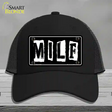 M.I.L.F Black Novelty License Plate Hat Mesh / Black