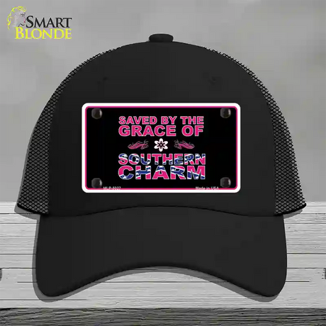 Southern Charm Novelty License Plate Hat Mesh / Black