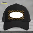 Brown Black Chevron Scallop Novelty License Plate Hat Mesh / Black