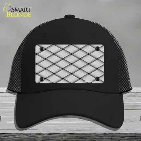 Weave Customizable Novelty License Plate Hat Mesh / Black