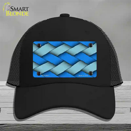 Weave Blue Novelty License Plate Hat Mesh / Black