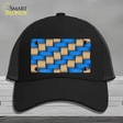 Weave Blue & Tan Novelty License Plate Hat Mesh / Black