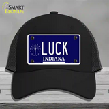 Luck Indiana State Novelty License Plate Hat Mesh / Black