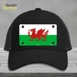 Wales Flag Novelty License Plate Hat Mesh / Black