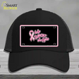 Help Support The Fight Novelty License Plate Hat Mesh / Black