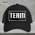 I In Team Novelty License Plate Hat Mesh / Black