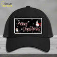 Merry Christmas Novelty License Plate Hat Mesh / Black