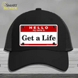 Get A Life Novelty License Plate Hat Mesh / Black