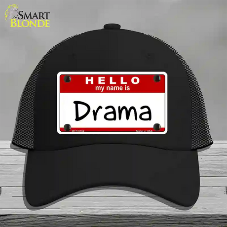 My Name Is Drama Novelty License Plate Hat Mesh / Black