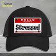 Stressed Novelty License Plate Hat Mesh / Black