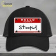 Stoopid Novelty License Plate Hat Mesh / Black