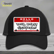 Your Worst Nightmare Novelty License Plate Hat Mesh / Black