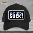 Mean People Suck Novelty License Plate Hat Mesh / Black