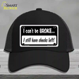 I Still Have Checks Left Novelty License Plate Hat Mesh / Black