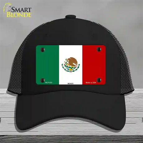 Mexico Country Flag Novelty License Plate Hat Mesh / Black