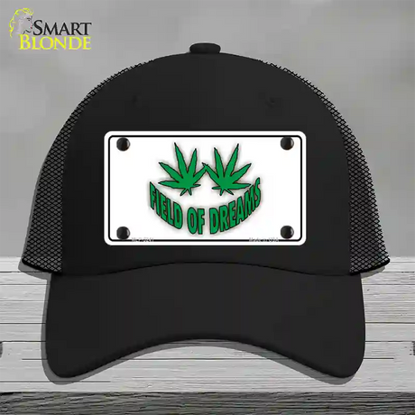 Field of Dreams Novelty License Plate Hat Mesh / Black