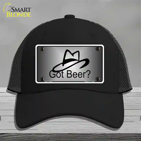 Got Beer Novelty License Plate Hat Mesh / Black