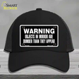 Objects In Mirror Novelty License Plate Hat Mesh / Black