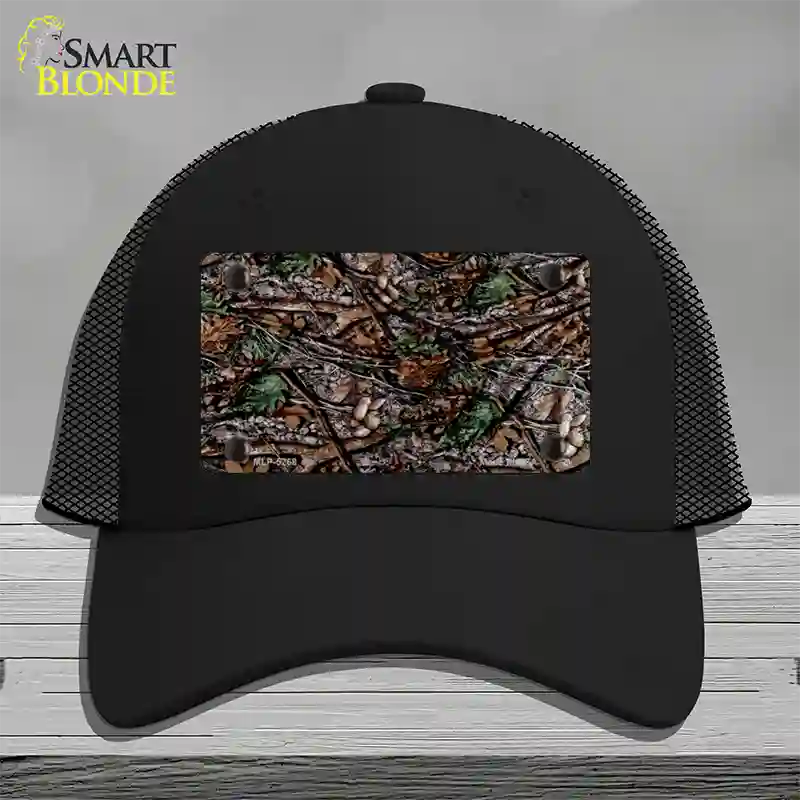 Branches Camouflage Novelty License Plate Hat Mesh / Black