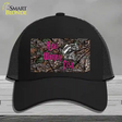 Real Women Fish Novelty License Plate Hat Mesh / Black