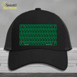 Green Black Anchor Novelty License Plate Hat Mesh / Black