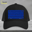 Blue Black Anchor Novelty License Plate Hat Mesh / Black