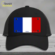 France Flag Novelty License Plate Hat Mesh / Black